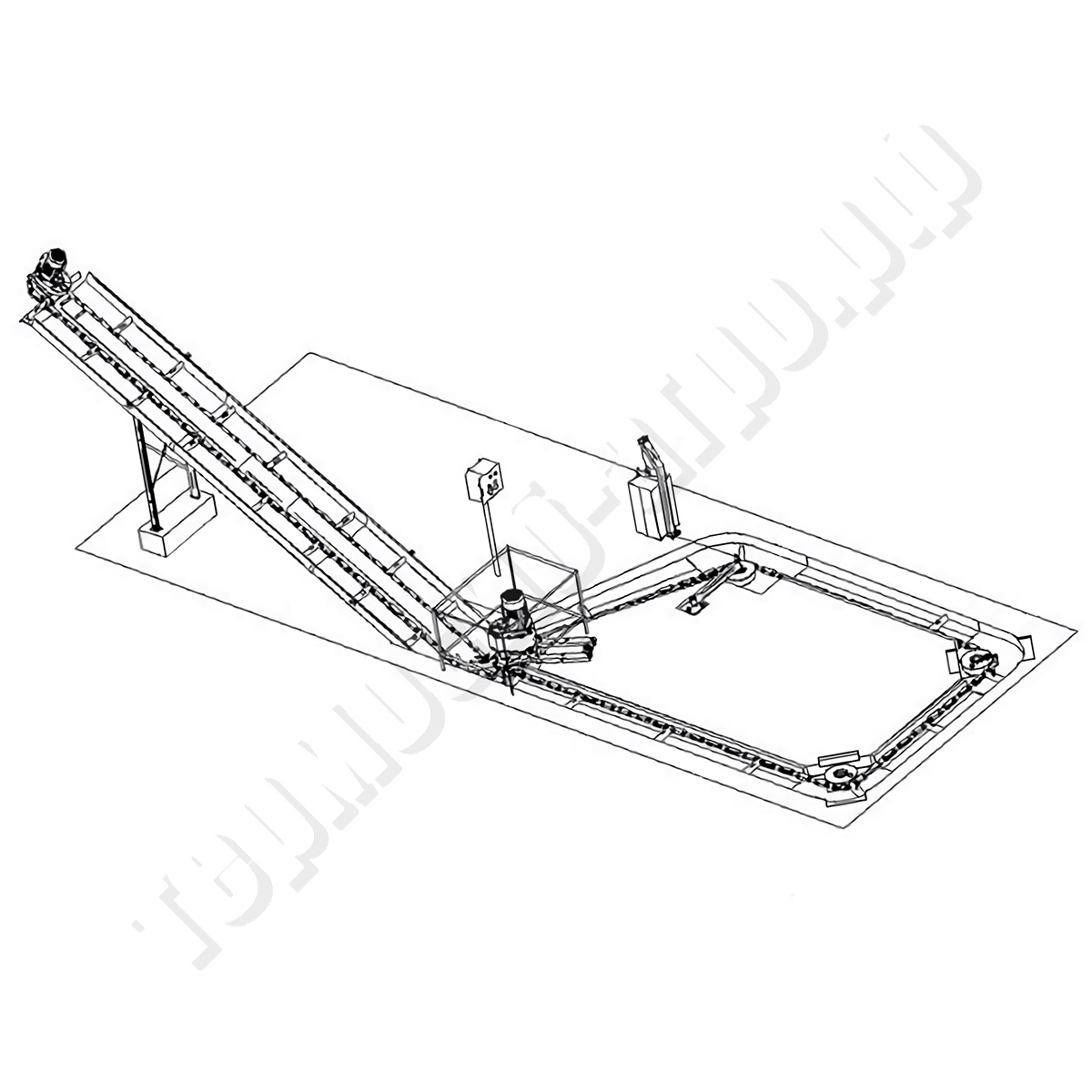 Транспортер навозоуборочный скребковый ТСН-2Б